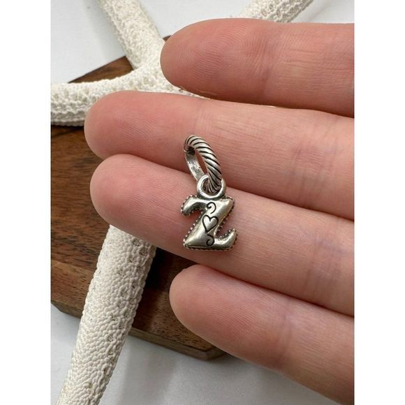 Brighton Jewelry - Brighton ABC Alphabet Dangle Charm Small Letter Z Silver Plated